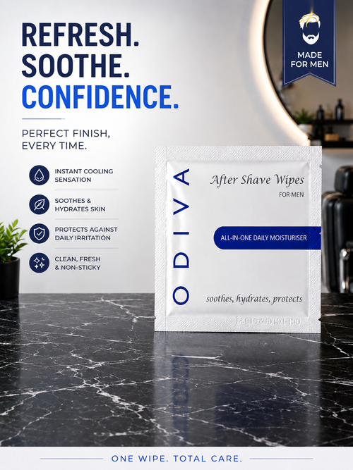 ODIVA AFTERSHAVE WIPES